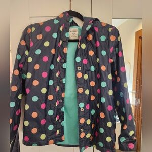 Old Navy Kids Colorful Polka Dot Raincoat XL